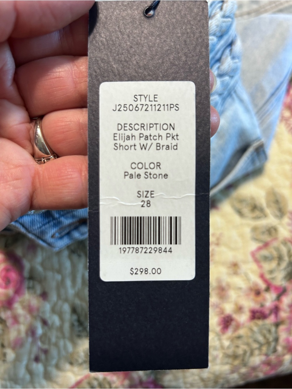 Veronica Beard Light Blue Braided Denim Detail